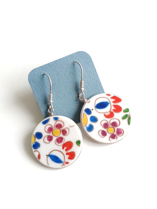 kolczyki ceramiczne Kolczyki ceramiczne opolskie