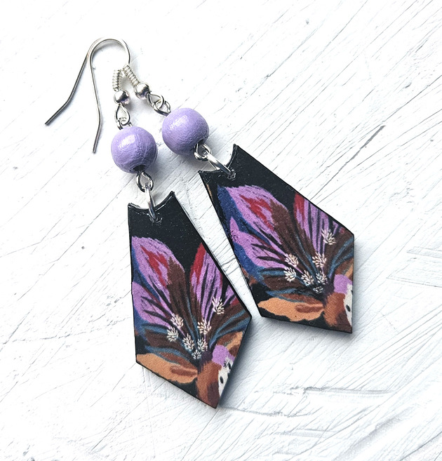 kolczyki drewniane Widzi mi się