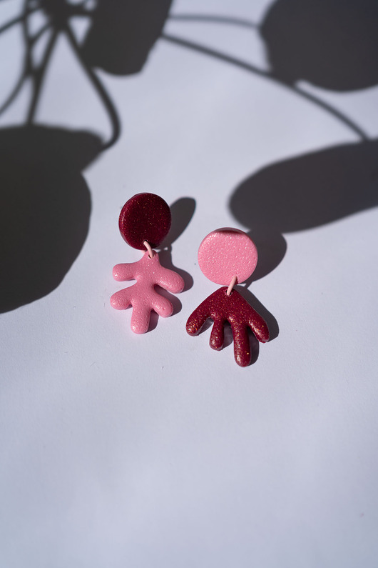kolczyki z masy plastycznej Wiszące kolczyki Henri Matisse MINI