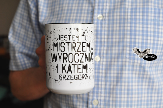 kubki Jestem mistrzem, wyrocznią, wersja z imieniem