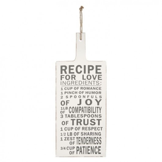 Tablica Recipe for love MIA home