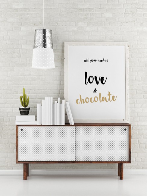 Plakat ALL YOU NEED IS LOVE AND CHOCOLATE beleco