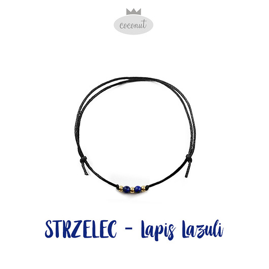 STRZELEC - bransoletka z lapisem lazuli COCONUT