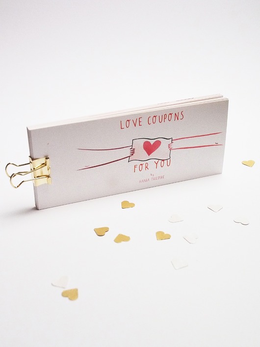 notatniki i albumy Kupony miłosne Love coupons
