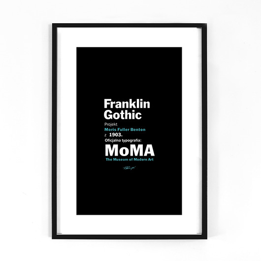 plakaty Plakat Plakt Franklin Gotic
