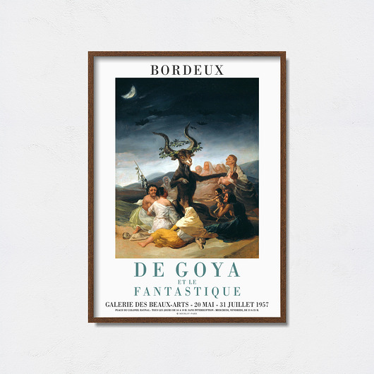De Goya  plakat do wystawy Pas De LArt