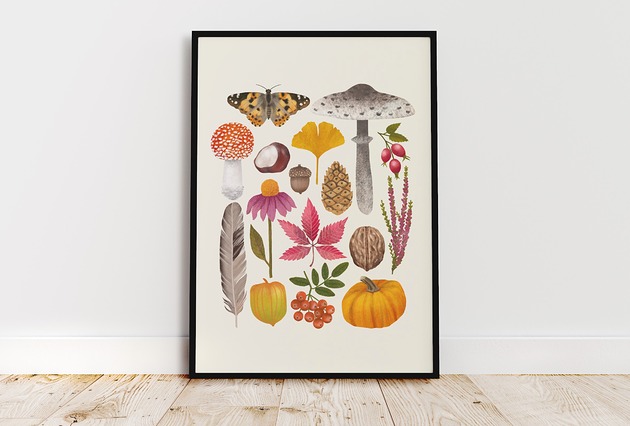 Plakat "Jesień" 30x40cm Studio Stonka