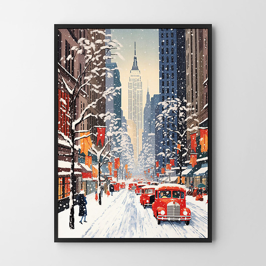 plakaty Plakat Zima w Nowym Jorku