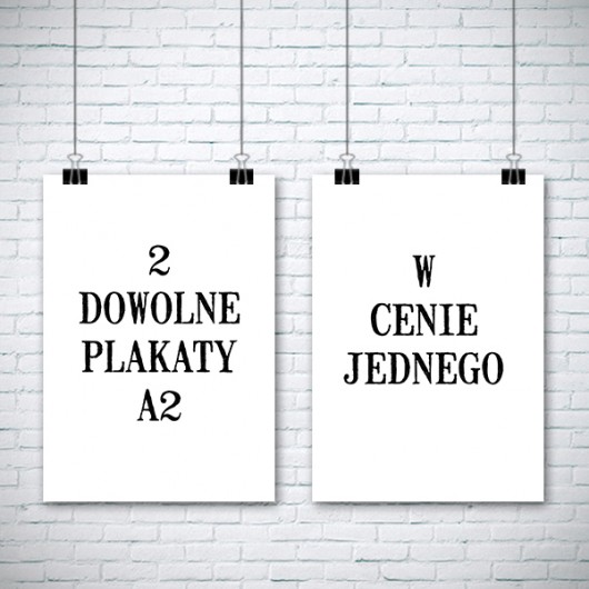 2 plakaty A2 w cenie jednego Malgorzata Domanska