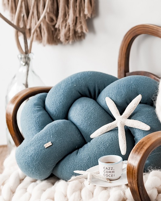 poduszki supły Fat Supeł Pillow prążek Como WYPRZEDAŻ