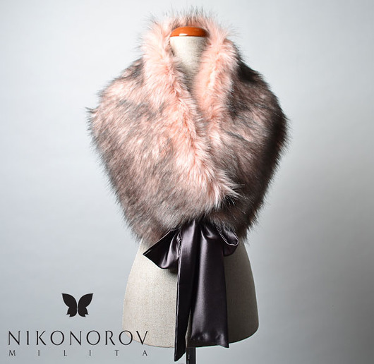 Luksusowy, futrzany kołnierz XL milita nikonorov