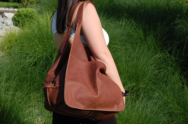 torby XXL DUŻA POJEMNA TOREBKA ze skóry naturalnej na ramię