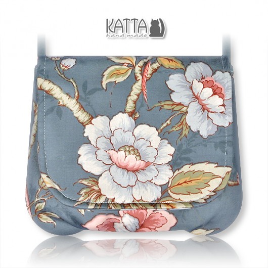 Flowers in blue - mini Katta