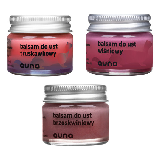 produkty do makijażu Zestaw owocowych balsamów do ust 3szt
