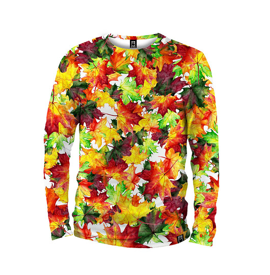 bluzy męskie Koszulka Longsleeve Męska DR.CROW Autumn Leaves