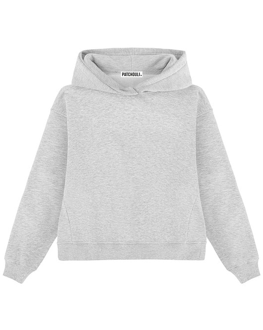 bluza z kapturem damska Szara bluza z bawełny SOHO z kapturem