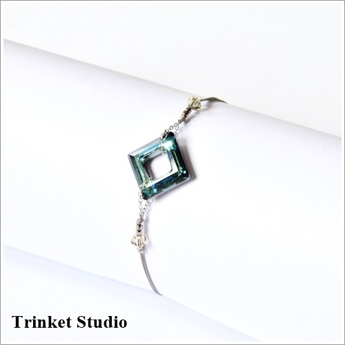 Simplicity- Square Ring Bermuda Blue Trinket Studio