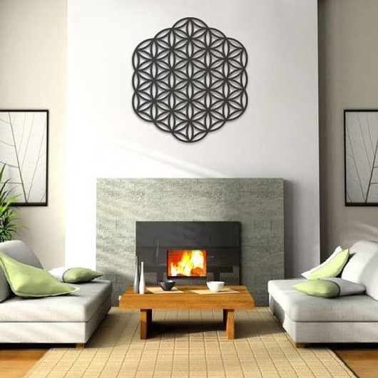 Drewniany Obraz Ażurowy KWIAT ŻYCIA 65x 60cm Missing Decor