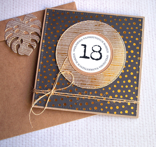 kartki scrapbooking 18-te urodziny :: GLAM :: KARTKA URODZINOWA