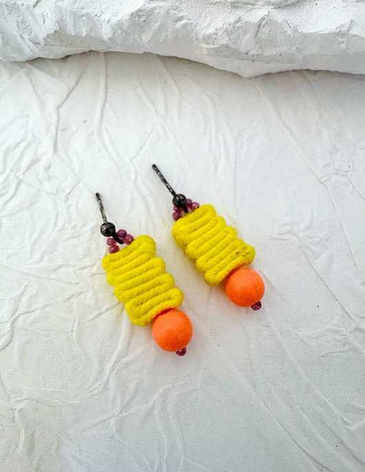 kolczyki soutache Słoneczny blask