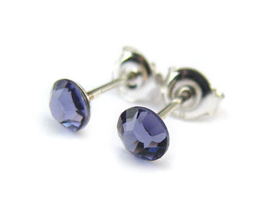 kolczyki swarovski Kolczyki Tanzańskie kropy-Kryształy Swarovski