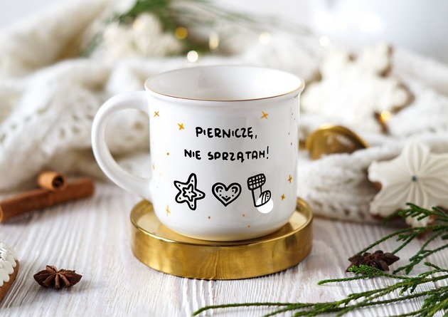 kubki Świąteczny kubek Pierniczę nie sprzatam!