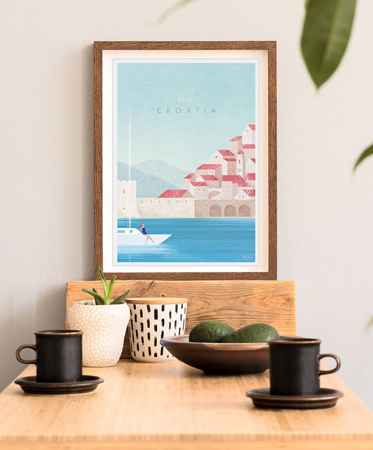 Dubrownik - Chorwacja - vintage plakat 50x70 cm minimalmill