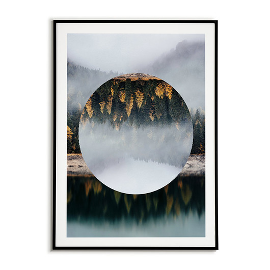 Plakat Abstrakcja - Las we mgle 2 Bajkowe Obrazki