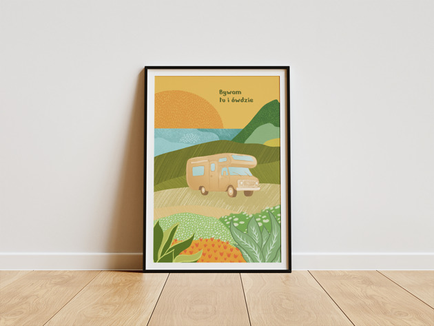 plakaty Plakat Kamper Bywam tu i ówdzie