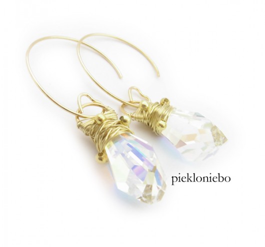 Kolczyki Piękna chwila kryształ SWAROVSKI pieklo niebo