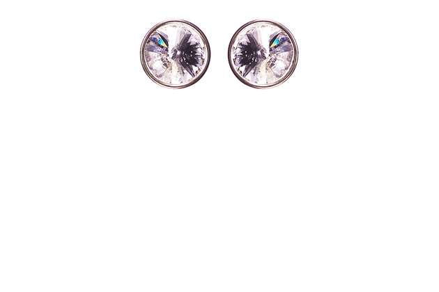 Srebrne kolczyki z kryształami marki Swarovski Alessandra unique