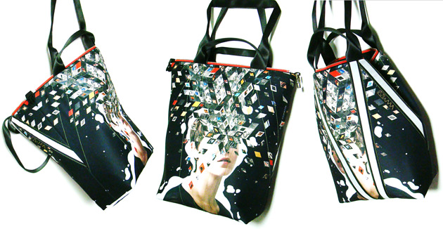 1370 art MIMA bag UNIT & DavidCrunelle print MIMAbags