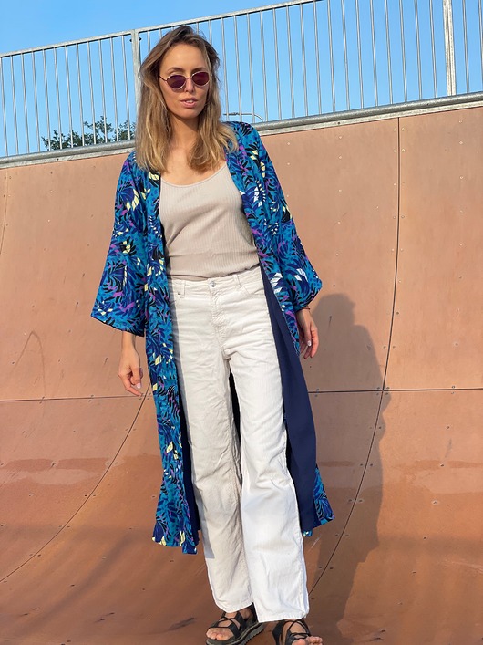ubrania różne Ocieplane kimono Blue Savannah