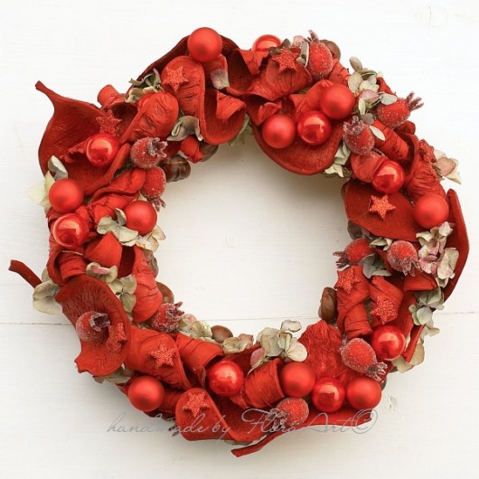 RED SWIRLS wianek FloraArt