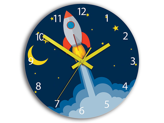 Zegar dziecięcy Rakieta 30cm ModernClock