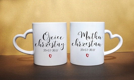 kubki Kubki dla Matki i Ojca Chrzestnego, data chrztu
