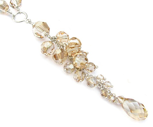 naszyjnik-gronka - kryształ Swarovski - Jasmine Marisella