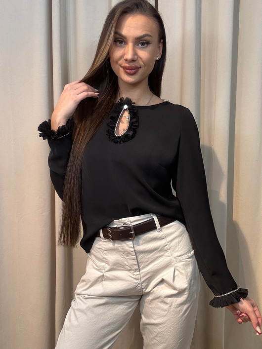 koszule damskie Wiskozowa bluzka Nero