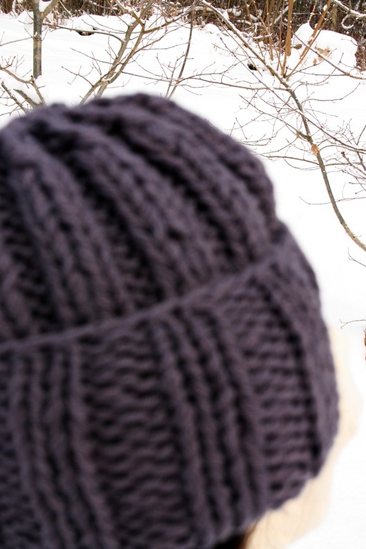 czapki damskie Szara czapka handmade beanie  z wełną