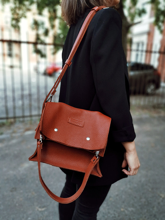 Boxy Bag L Ginger - dwuczęściowa torebka Alicja Getka LAB