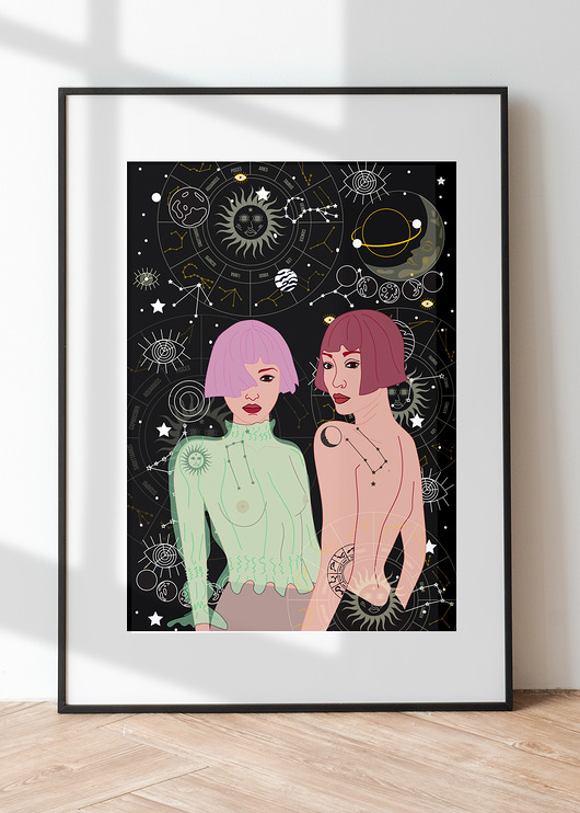 grafiki i ilustracje Gemini