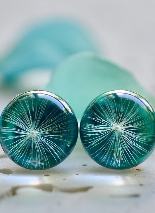 Kolczyki - sztyfty z dmuchawcem Grol Jewellery