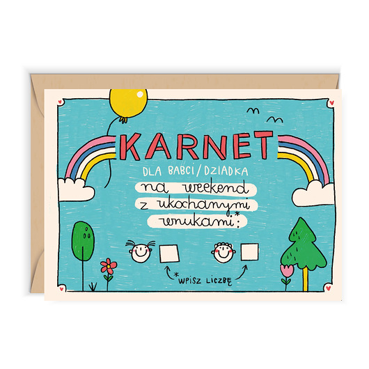 kartki okolicznościowe - wydruki Karnet dla Dziadków z okazji Dnia Babci i Dziadka