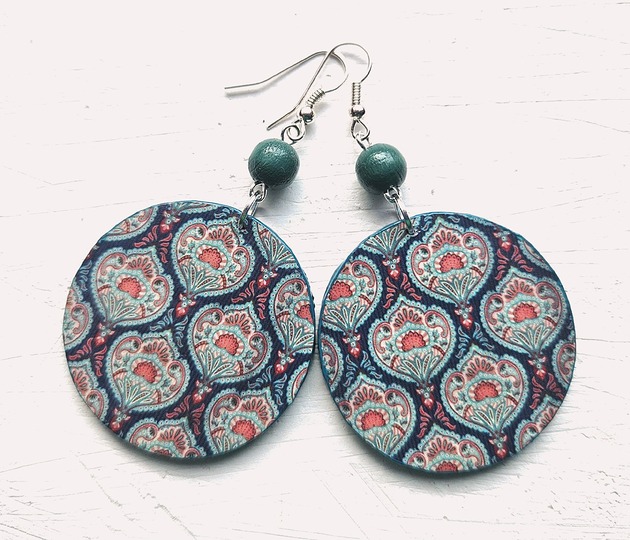 kolczyki drewniane Dobre obyczaje