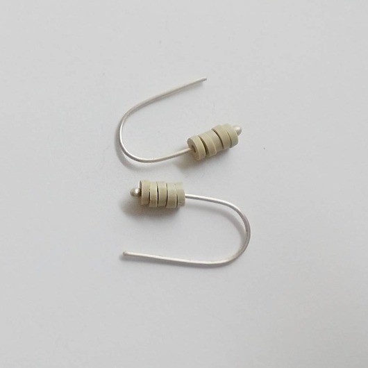 kolczyki z kamieniami Kolczyki OKRĄG