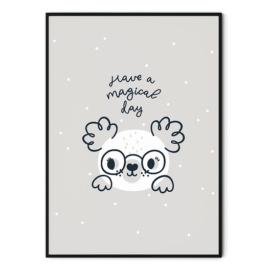 Plakat dla dzieci Miś no. 3 myscandi