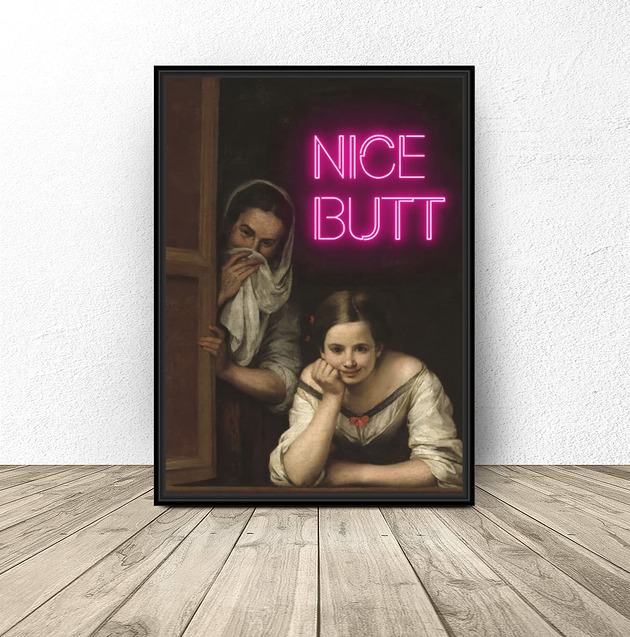 plakaty Plakat do łazienki "Nice butt"