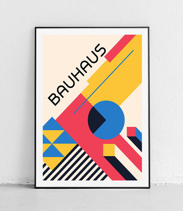 plakaty Plakat Dynamiczne formy Bauhausu
