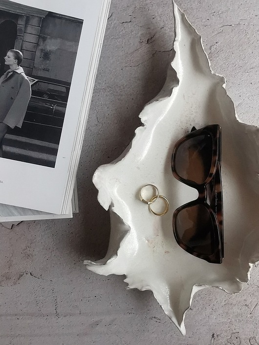 pojemniki na biżuterię Ceramiczna Muszla