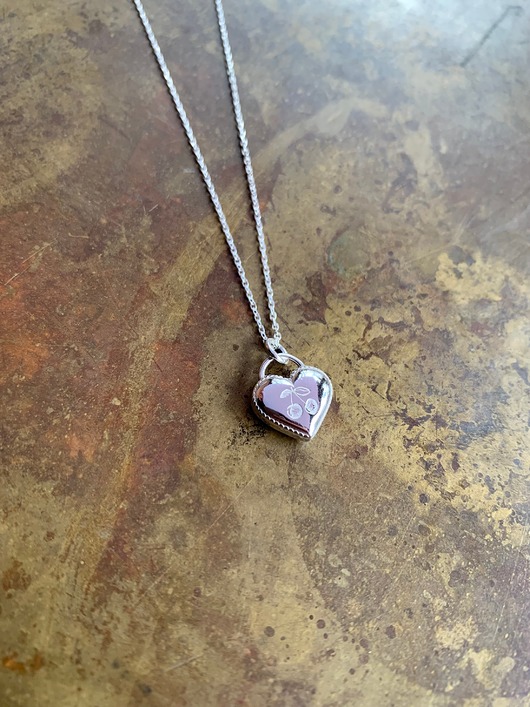 srebrne naszyjniki Serduszko Mon Cheri- Naszyjnik- Wiśnie